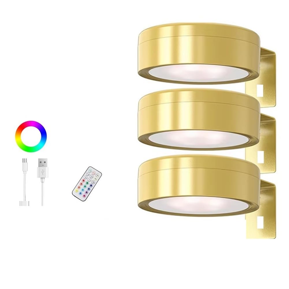 CTRLZS Led Spotlights Wireless Dimmable 3 Color for Lighting Wall Light for Painting Picture Lamp Home