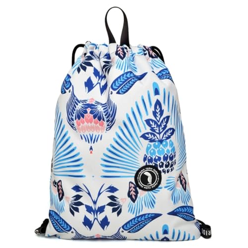 Mochila Bolsa Fazenda Eco Bolsa Unissex (Abacaxi Azul)