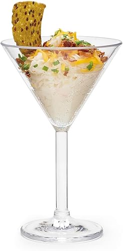 Miniatura 5 de G.E.T. SW-1407-1-SAN-CL - Vasos de Martini de plástico resistentes a roturas, 10 onzas, transparentes (juego de 12)