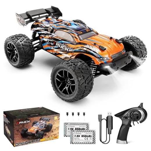 HAIBOXING Ferngesteuertes Auto 4WD RC Auto 1/18 36 km/h All Terrains Offroad Elektro Fahrzeug 2,4 GHz Offroad Monstertruck Buggy mit 2 wiederaufladbaren Batterien für Kinder und Erwachsene