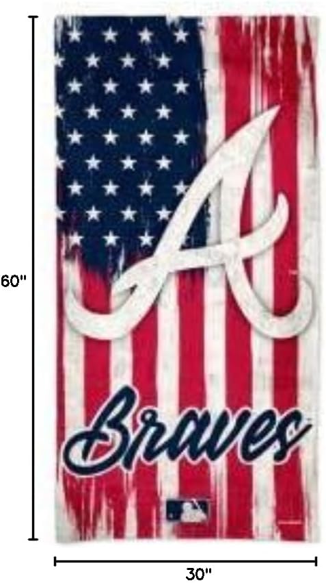 WinCraft Atlanta Braves Spectra Beach Towel 30"" x 60""