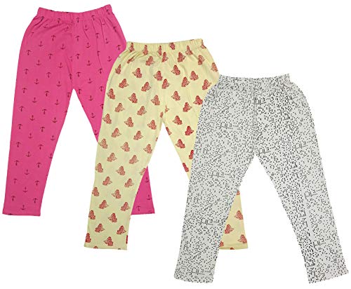 Image of indi weaves Girls Super Soft Cotton Solid Capri Pants Pack of 2