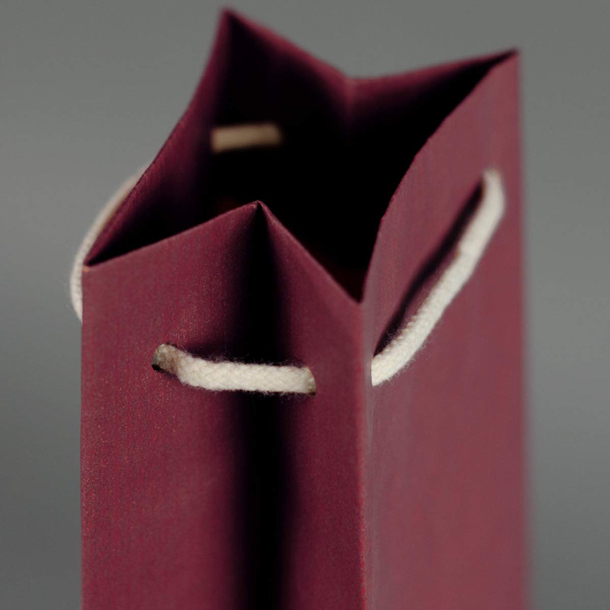 100 x Flaschentaschen rot 9,5+6,5x38 cm | Flaschentüten | Geschenktüte Flasche Wein | Weintaschen | HUTNER