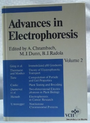 Advances in Electrophoresis 3527269460 Book Cover