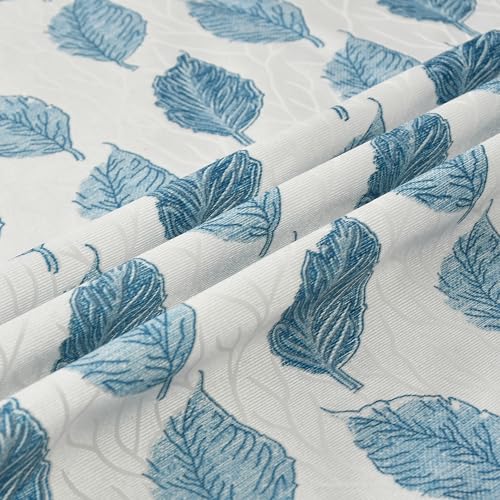 Image of Room Darkening Home Decor Curtains for Living Room, Bedroom Doors and Windows Panel, Parda, Eyelets Hanging, Blue, 4 x 5 Feet, 1 Piece