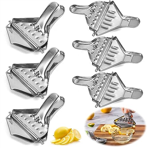 inox Presse Citron Manuel 6 pièces Presse Citron inox Presse Agrume Manuel Très Résistant pour Presse Pastèque,Citron,Pêche,Mangue et autres Fruits