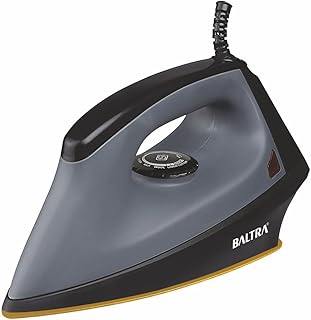 BALTRA Iron for Clothes | Flash 1000W Dry Iron | Non-Stick Sole Plate | Adjustable Temperature Control | 360° Swivel Cord for Easy Use | Lightweight & Compact Design | Safe for All Fabrics
