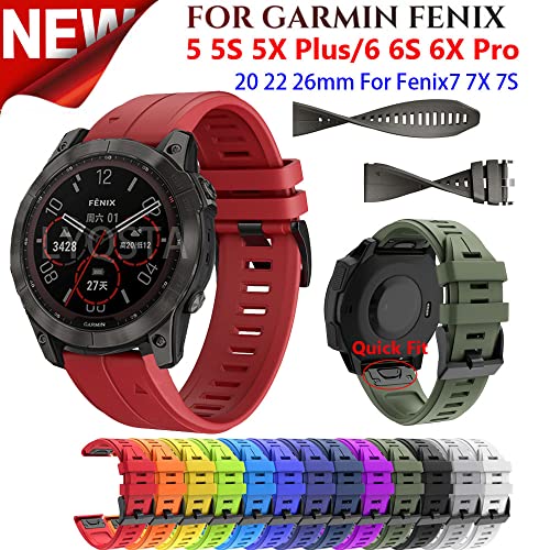 Correa de silicona Easyfit de 26mm para tu reloj Garmin Fenix con ajuste deportivo impermeable 2