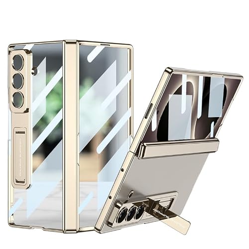 �K�pSamsung Galaxy Z Fold8 Ultra �P�[�X,�ϏՌ��N���A�P�[�X�A�Ϗ������^�ی�J�o�[ (�S�[���h)