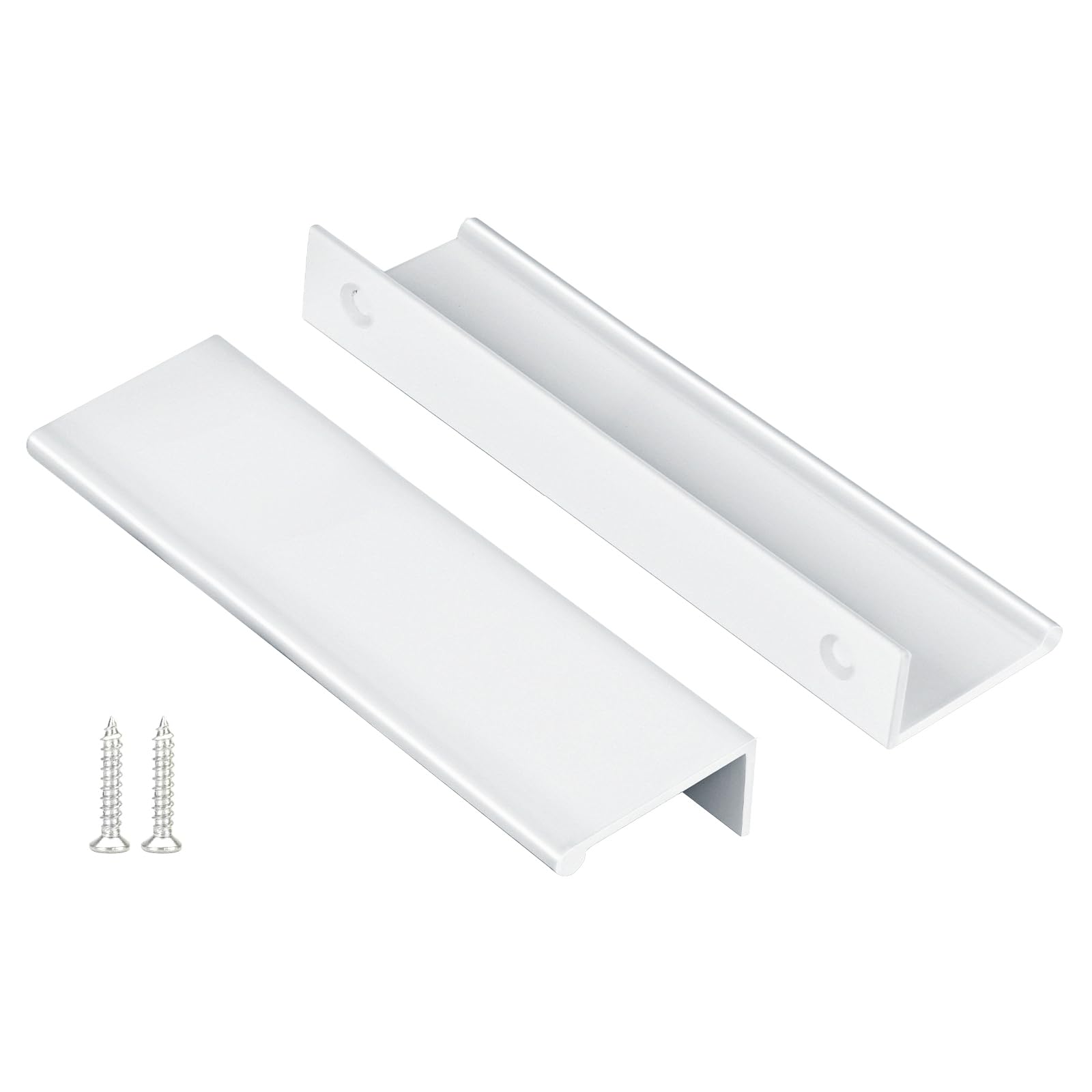 Peaha 10 Pack Kitchen Cabinet Handles 5-1/16" White Drawer Pulls Edge Pulls