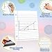 Aizweb Giant Magnetic Lined Notebook Paper,2 Dry Erase Sheets,Total Area 17