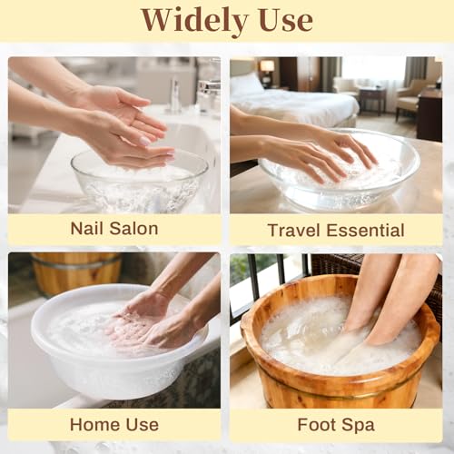 RAQEHO Manicure Spa Tablets 8oz - Milk & Honey Soak Balls, Moisturizing Tablets, Cuticle Softener for Foot and Hand Soak Pedicure Spa Supplies Manicure Tools Nail Salon & Tavel Esenntial（40count）