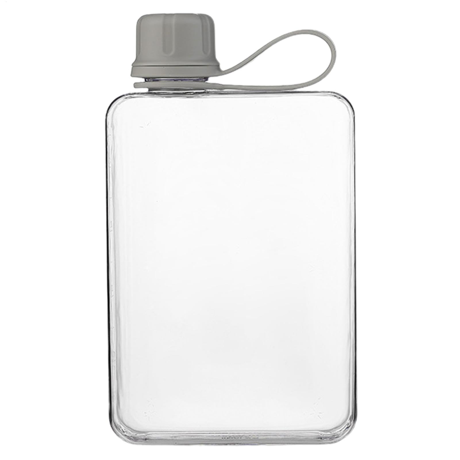 500ml Pocket Water Bottle - Portable Flat Drink Cup, Leak-Proof Slim Sports Flask | Flat Square Water Cup for Purse & Pocket, Summer Cold Water Bottle, Convenient for Travel, Outdoors & Daily Use