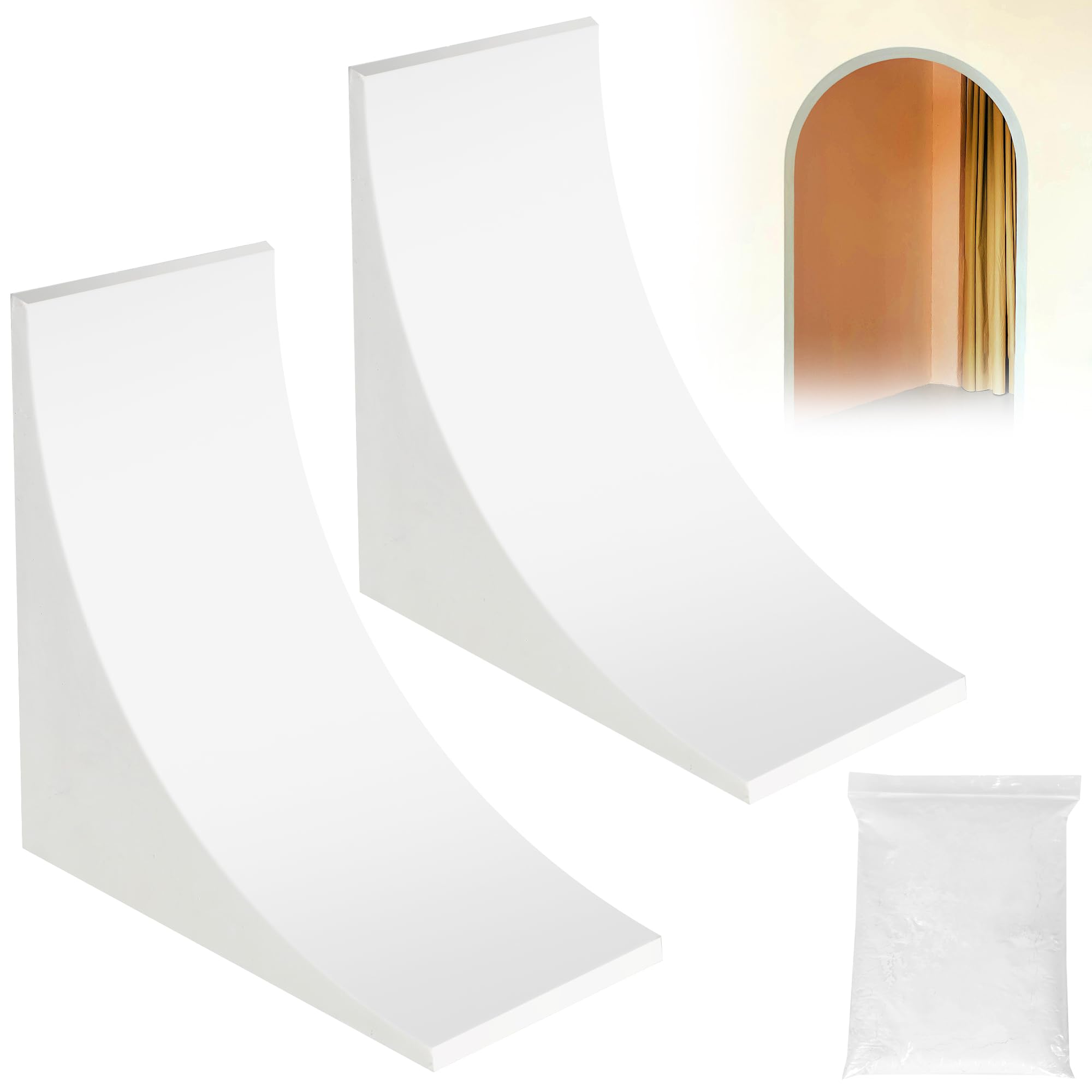 Photo 1 of Kerty Gypsum Round Doorway Arch Kit (2 Pcs)