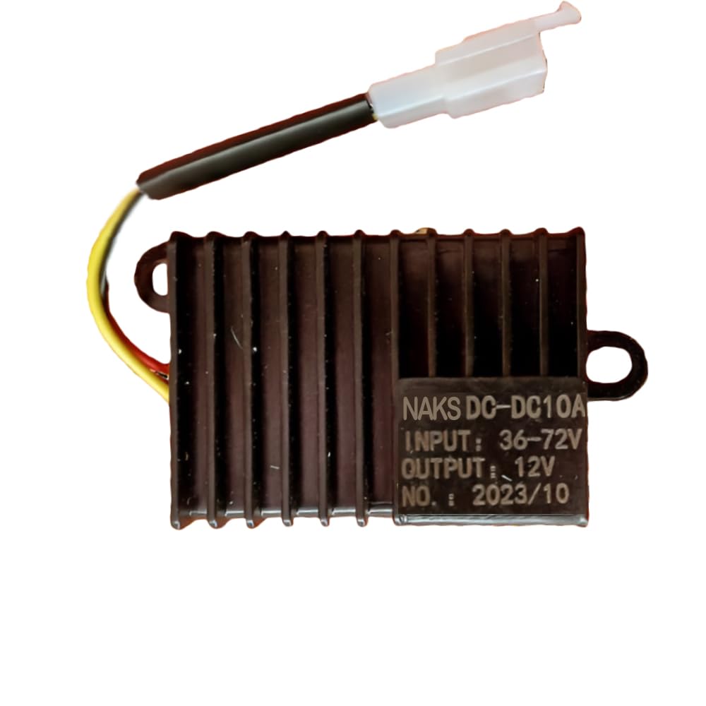 NAKS DC-DC Converter, 36-72V Input to 12V Output, 10 Amp, Water Resistant, for Electric Scooter-image-46
