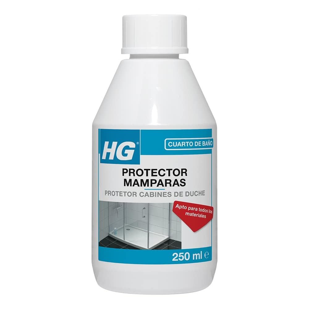 HG 47603030 Total-​Para Mamparas 250 Mililitros, Un Potente Protector que Limpia los Cristales y Todo Tipo de Materiales de Ducha y Baño