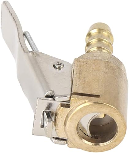 Miniatura 4 de X AUTOHAUX 2 unids 0.236 in bloqueo en neumático Chuck Clip inflador de aire compresor compresor adaptador conectar accesorios para vehículo