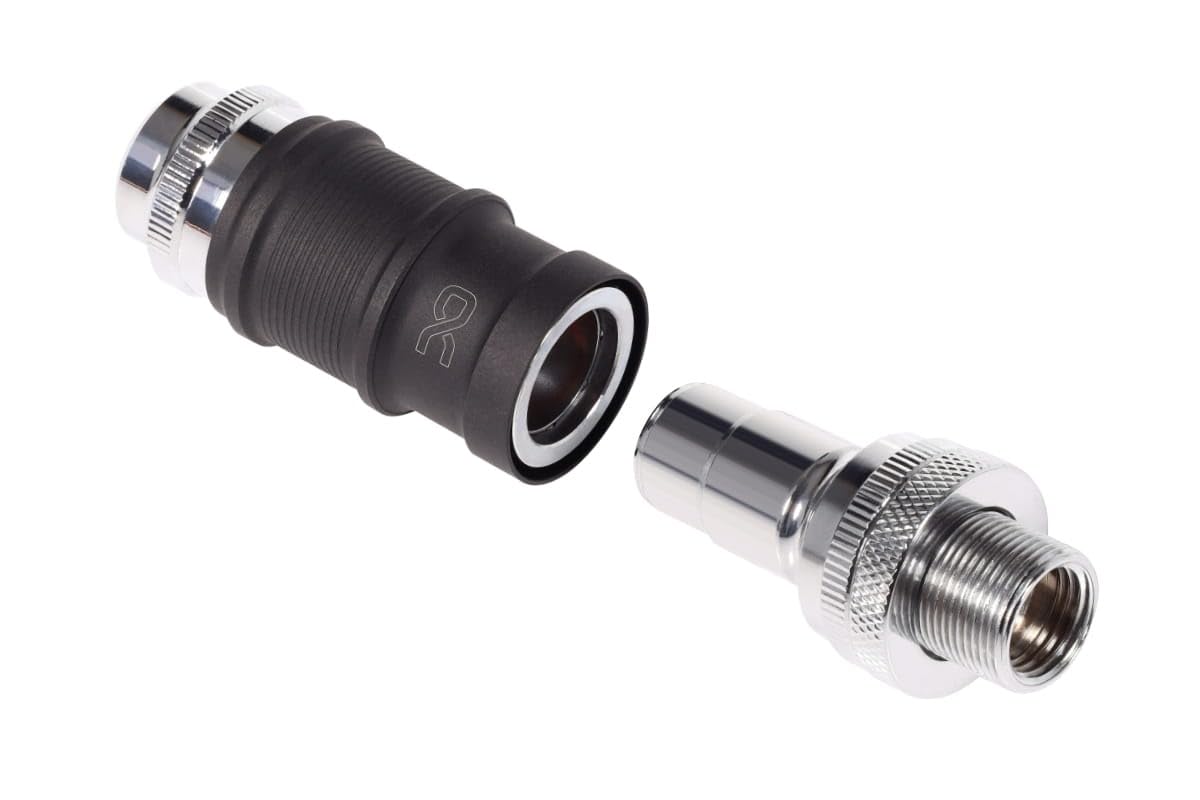 Alphacool Verbindung ES Schnellverschluss BLH1A PushIn Set IG-IG mit Schottverschraubung