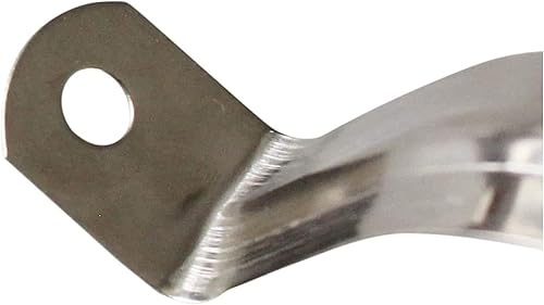 Miniatura 27 de 10 correas rígidas de tubo de 4 pulgadas, correa de acero inoxidable de dos agujeros, soporte en U, correa de tubo ampliada, clip de tensión, kit