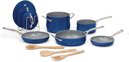 Miniatura 3 de Cuisinart Culinary Collection Nontick - Juego de 12 piezas, zafiro