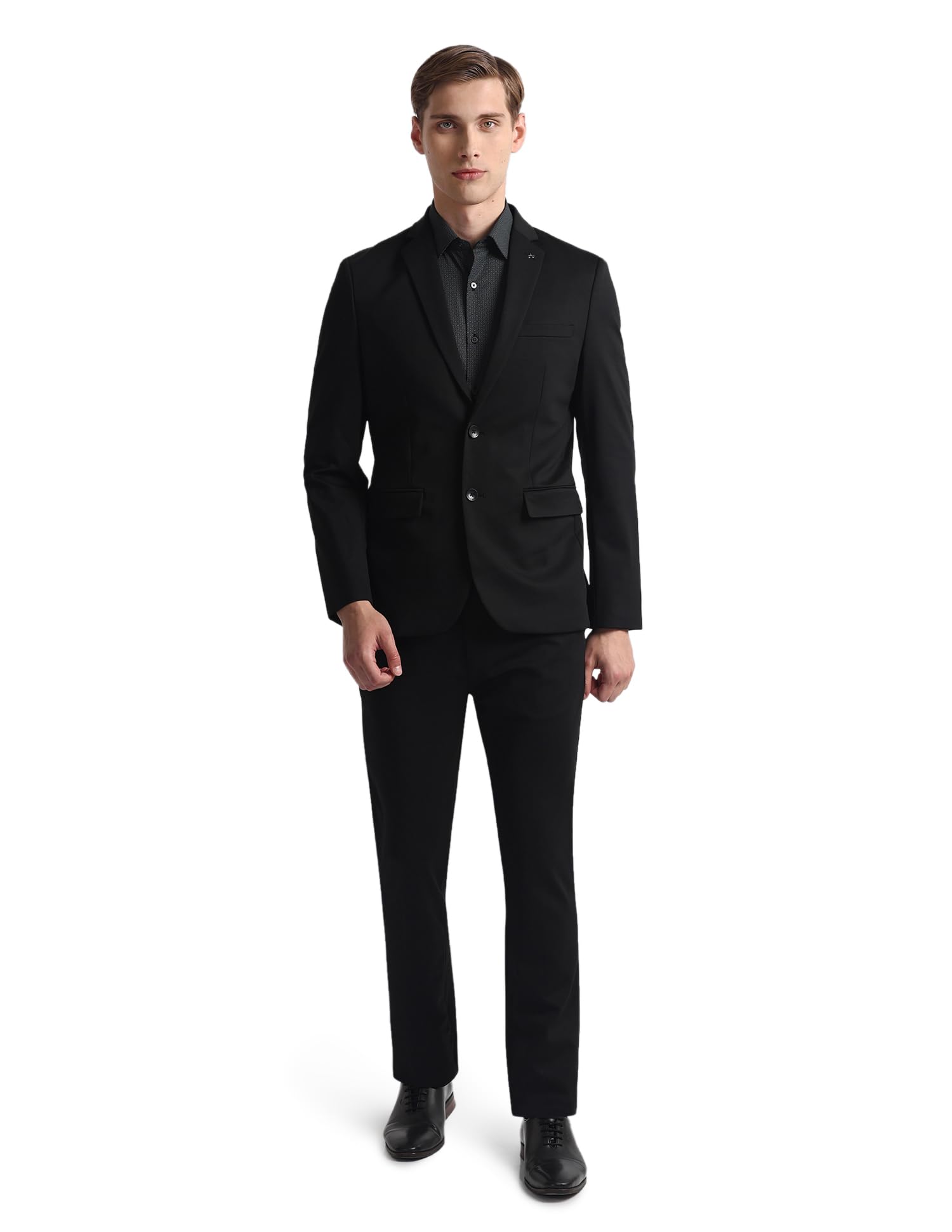 arrow Men's Nylon Single Breasted Business Suit Pants Set-picture-39
