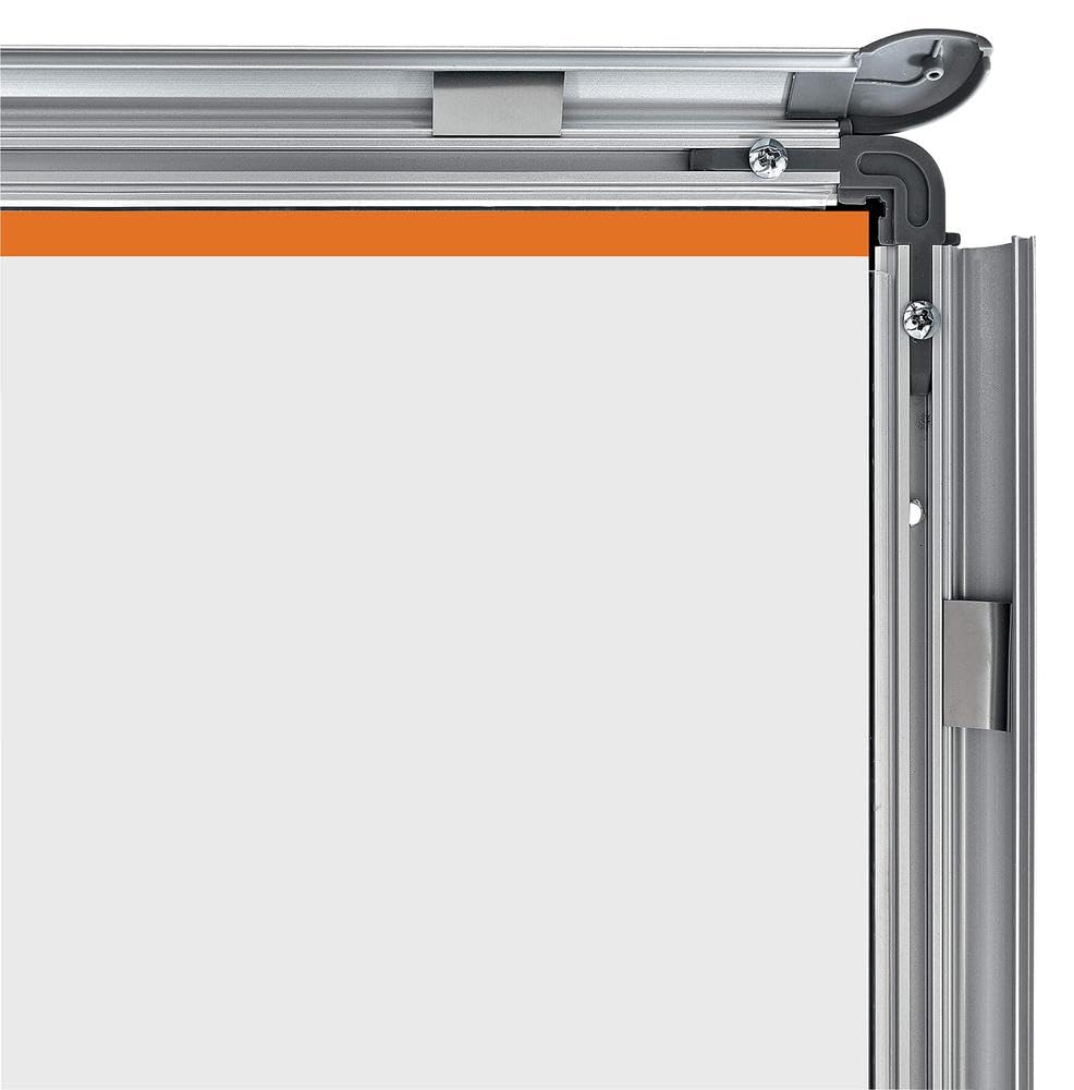 Nobo Pannello in Feltro, 1200 x 1200 mm, Cornice in Alluminio, Sistema di Montaggio ad Angolo, Gamma Premium Plus, Grigio, 1915197