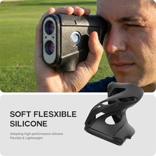 Silicone Case Compatible with Bushnell Tour Hybrid Laser Golf Rangefinder, Protective Cover (Black)