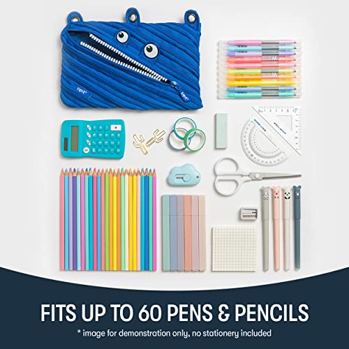 Image of ZIPIT Monster 3-Ring Pencil Case, Royal Blue