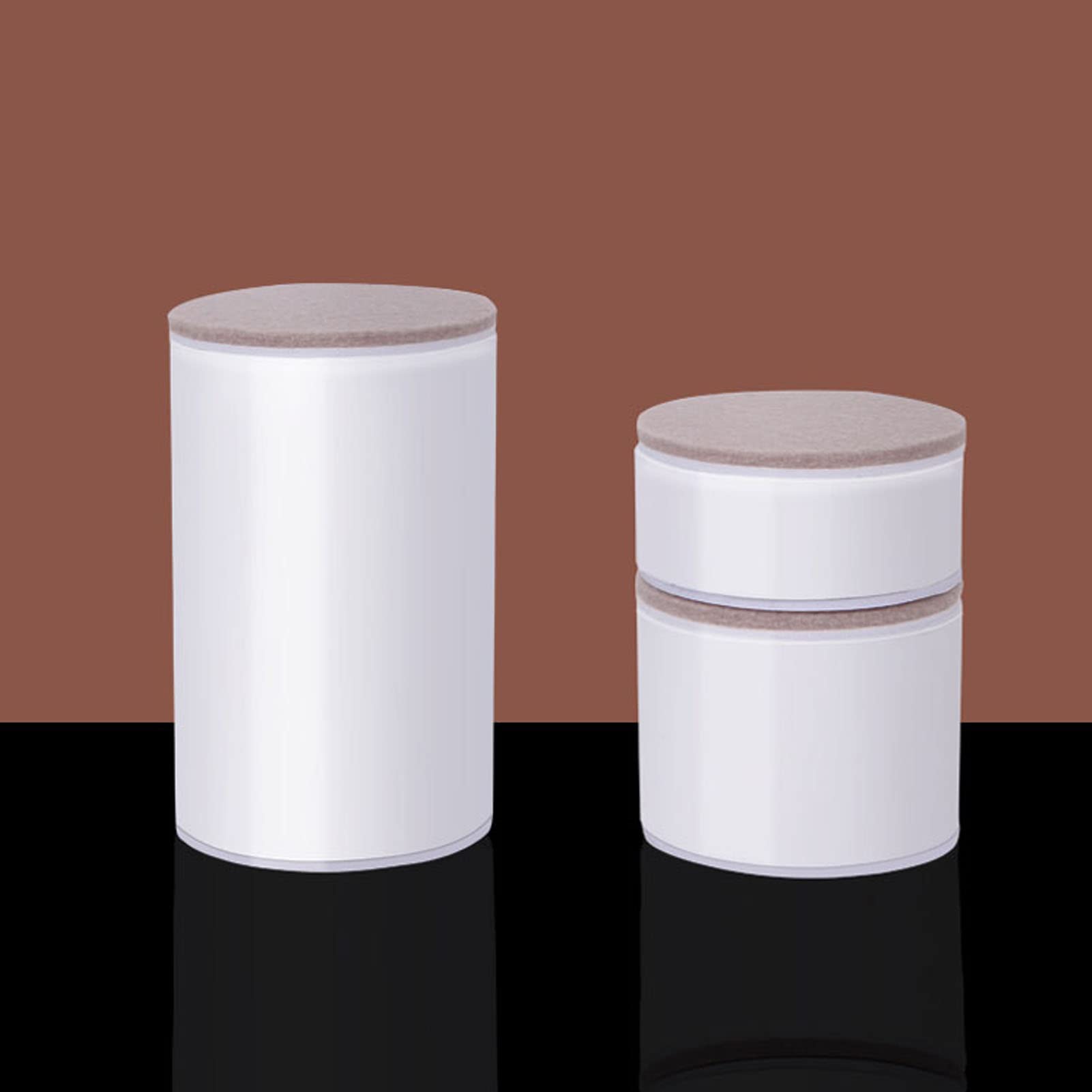 4 stuks liftmeubelverhogers met een diameter van 6 cm - Witte