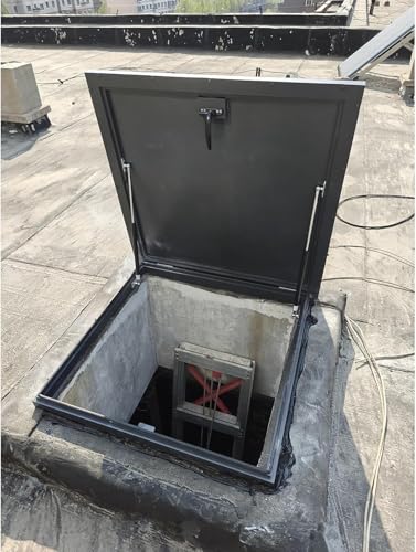 Tapa de acceso a techo de metal con diseño seguro y resistente para edificación 2