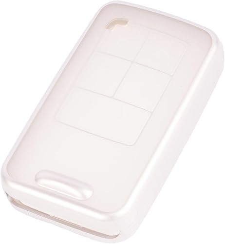 Miniatura 6 de TANGSEN Funda para llavero inteligente transparente de poliuretano termoplástico blanco esmerilado, color plateado, compatible con Volvo S60 S80 V40