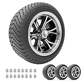 ProFormX Phenom 12' Golf Cart Wheels and Tires Combo Package - Set of Four 215/35-12 Mamba Street...