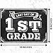 Whaline Back to School Signs, 16 Grades First Day & Last Day Sign, Reversible Chalkboard Style Paper Photo Sign from Preschool to College for Girl Boy