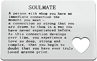 Valentine's Day Gifts Metal Wallet Card Personalised Engraved Wallet Card Love Note Insert Gift for Him/Her Boyfriend Girlfriend Birthday Gift