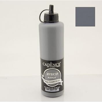 Genel Cadence Hybrid Hibrit Multisurface Grafiti Gri Boya 500 Ml H-081 Grafiti Gri Tek Ebat
