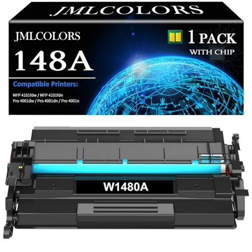 Toner 148A W1480A noir avec puce compatible imprimante HP LaserJet Pro 4001dw MFP 4101fdw