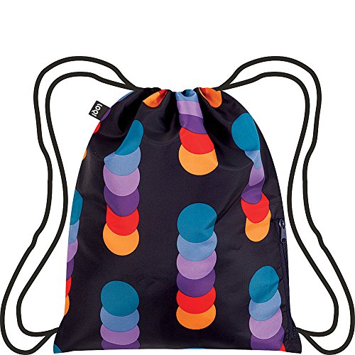 LOQI Geometric Circle Backpack, Multicolor