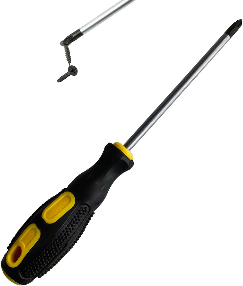 Phillips Screwdriver Set with Magnetic Tips, Soft Ergonomic Grip of Standard or Precision Phillips Screwdrivers