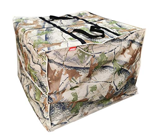 acoveritt Bolsa de armazenamento quadrada para uso ao ar livre, bolsas protetoras com zíper com alças, 81 cm C x 81 cm L x 61 cm A