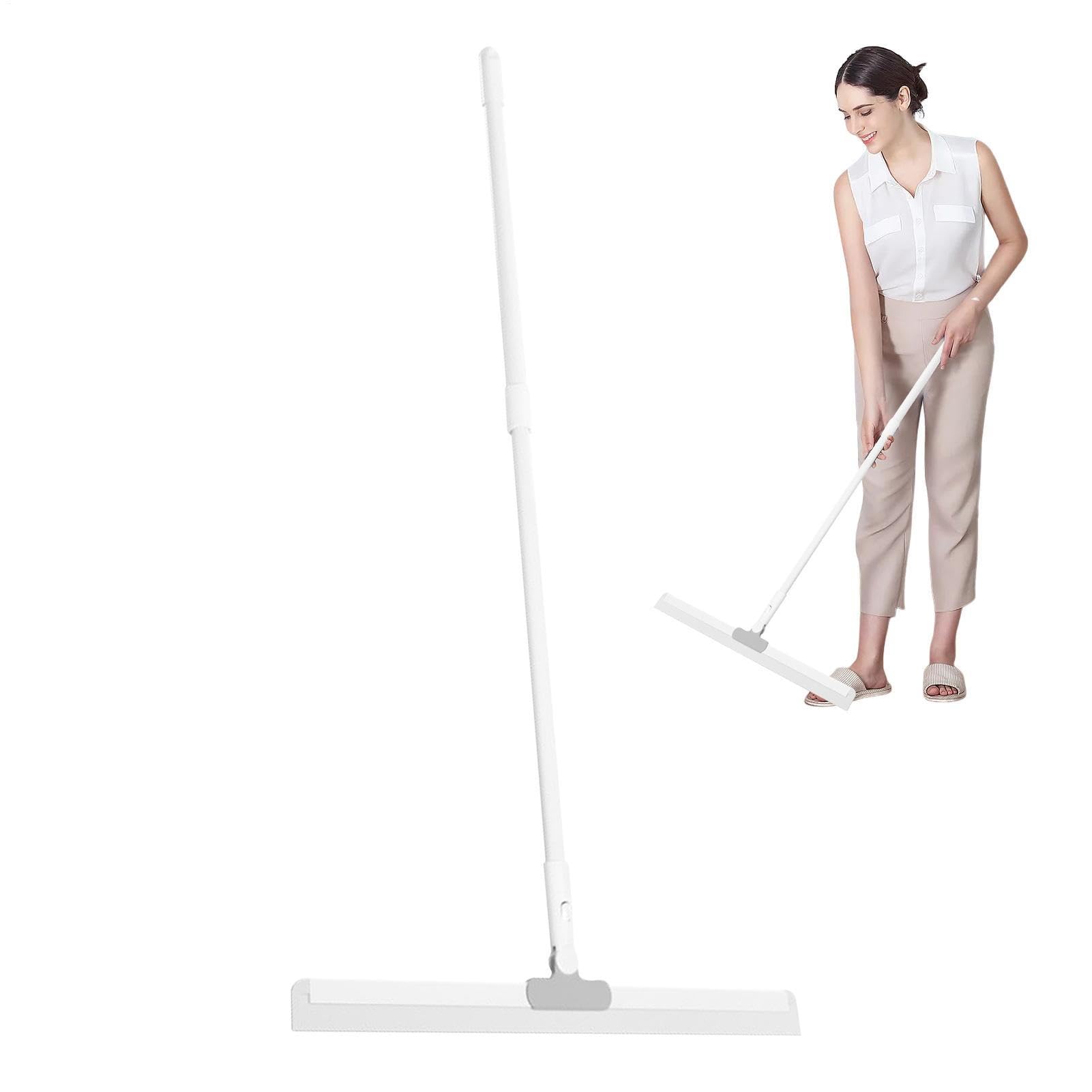 Extractor de escobas mágicas – Escoba extractora para Suelos de baño. | Excelente eliminación de agua gracias al diseño de cabezal de silicona. Práctica herramienta de limpieza para la limpieza de