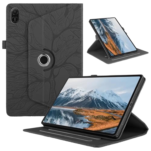 Funda giratoria para Honor Pad X8a de cuero sintético premium y grabado texturizado de lujo