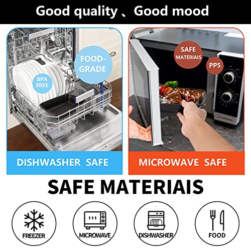 Kantaj 60-Pack Plastic Food Containers With Lids (28 Oz) Meal Prep Container Reusable (60 Lids + 60 Containers) To Go Containers For Food, Bpa-Free, Freezer, Microwave, Dishwasher Safe. Sturdy #TOP5