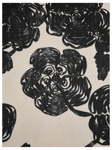 Verdusa Women's Plus Size Floral Print Pencil Skirt High Waist Bodycon Midi Skirts4