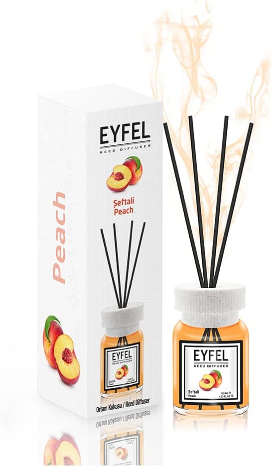 Eyfel Reed Diffuser Peach Perfume Aroma Home Fragrance- 120ml