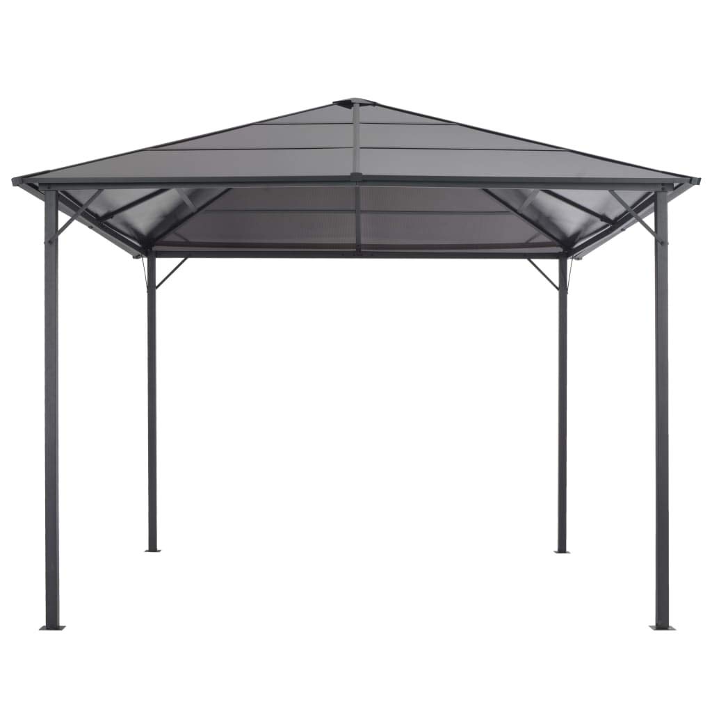 Gartenpavillon mit Dach, XIAOGUANG Pop-Up Partyzelt, Festzelt, Pavillon, Garden Decoration, Canopy Tent, Lagerzelt, Pavillon, Aluminium 3×3 m Schwarz
