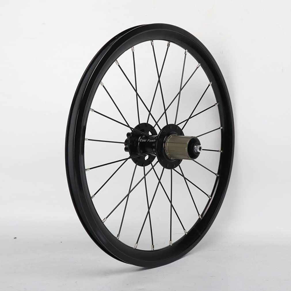 Fahrrad-Laufradsatz 16''/305 Felge V/Scheibenbremse Mountainbike Laufrad Schnellspanner 100/135mm Naben (Onecolor-16)