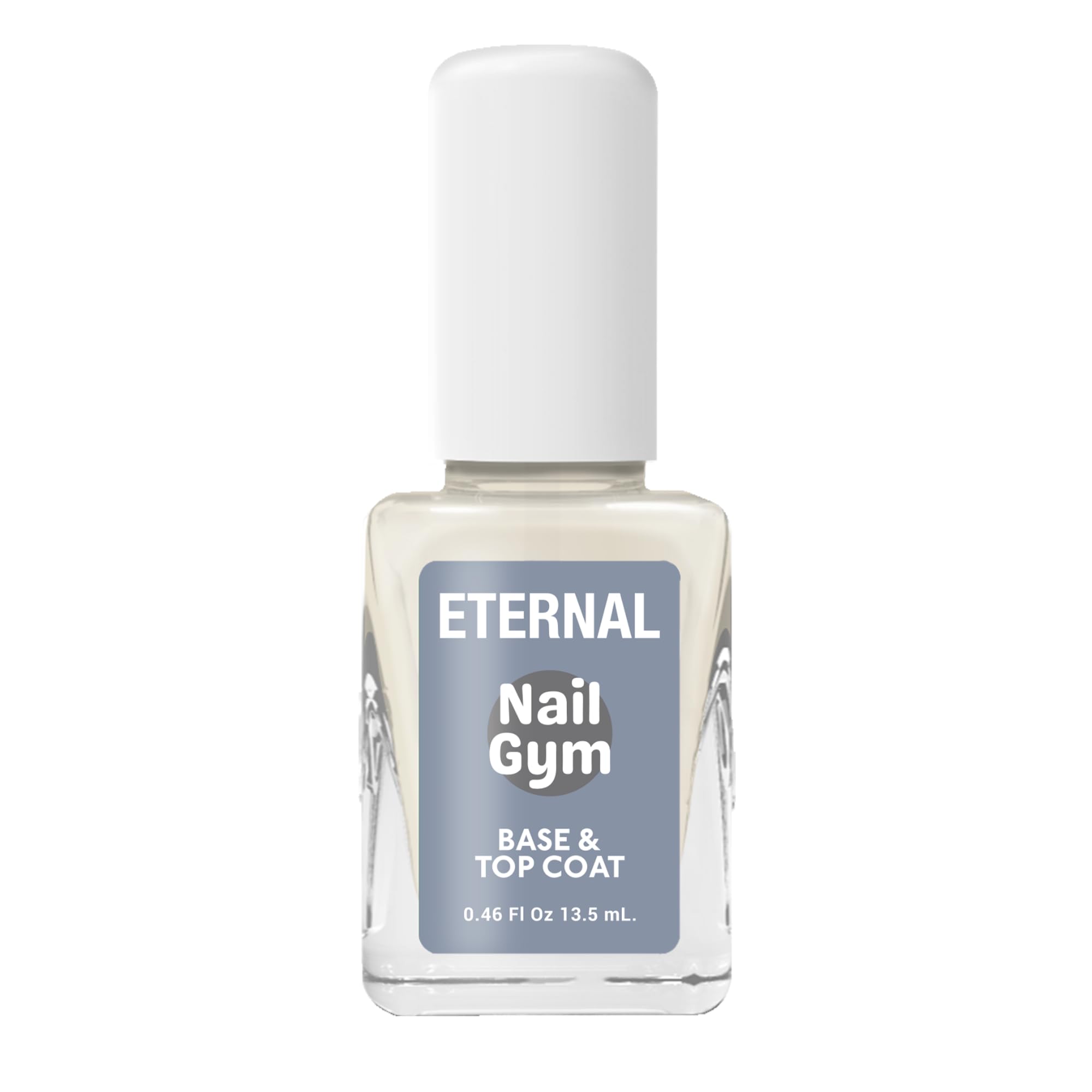 Nail Gym Top Coat, Strengthening Nail Hardener & Top Coat for Weak, Soft & Fragile Nails