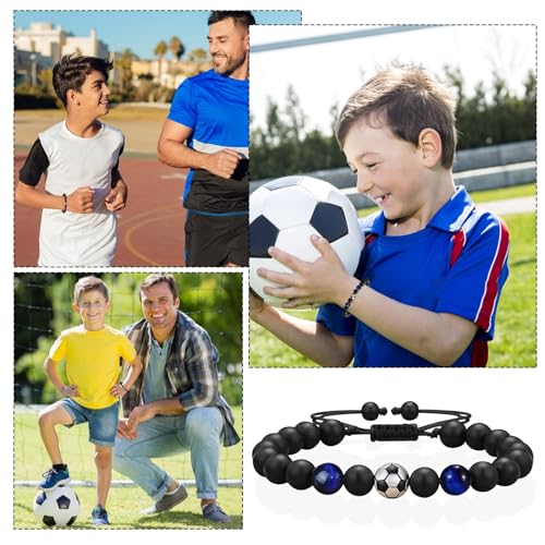 Fussball Geschenke Jungen 5 6 7 8 9 10 11 12 13 14 Jahre, Fussball Armband Geschenk zur Firmung, zu Weihnachten, Füllung Adventskalender Fußball Geschenke für Jungs, Weihnachtsgeschenke Jungen