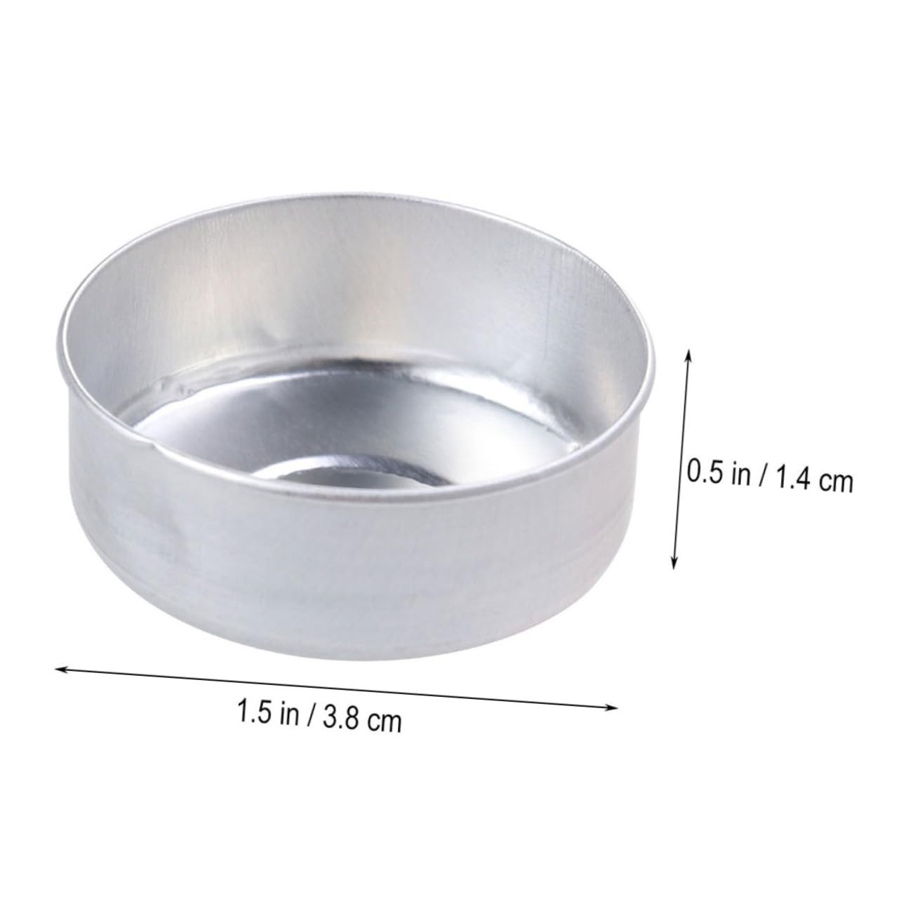 KALLORY 300pcs Aluminum Tealight Cups Empty Candle Tins for Candle Making Tea Light Containers Easy Wick Placement No Scratches Safe for Use