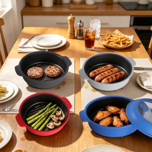 Microwave Grill Pan with Lid
